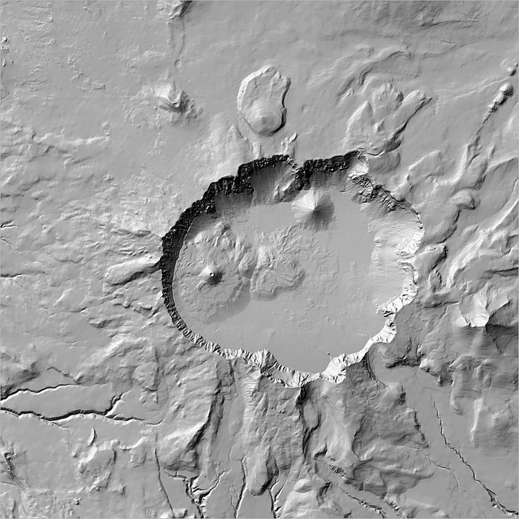 Elaborazione mediante geoprocesso Hillshade di un modello digitale del terreno