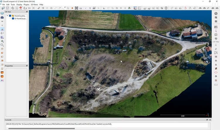 cloud compare nuvola di punti
