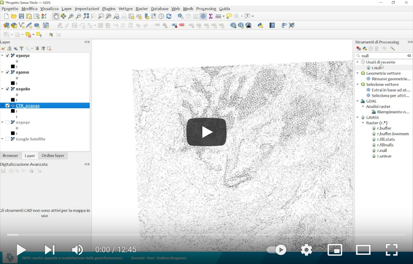 QGIS: analisi spaziale e modellazione delle geoinformazioni (Lez.2)