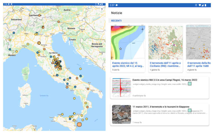 App INGVterremoti, nuova versione