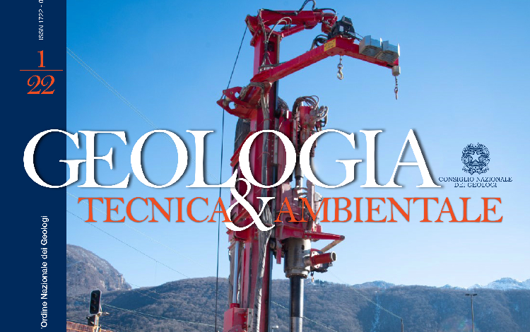 GEOLOGIA TECNICA & AMBIENTALE - n. 1/2022