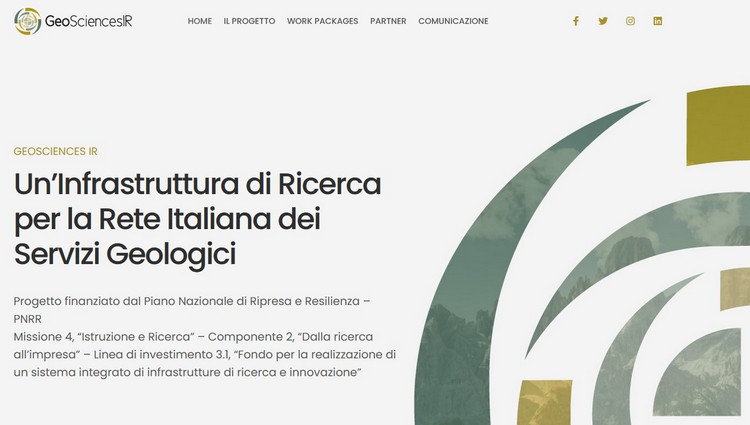 GeoSciencesIR, online il sito web