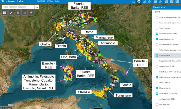 Parte il Programma Nazionale di Esplorazione Mineraria in Italia