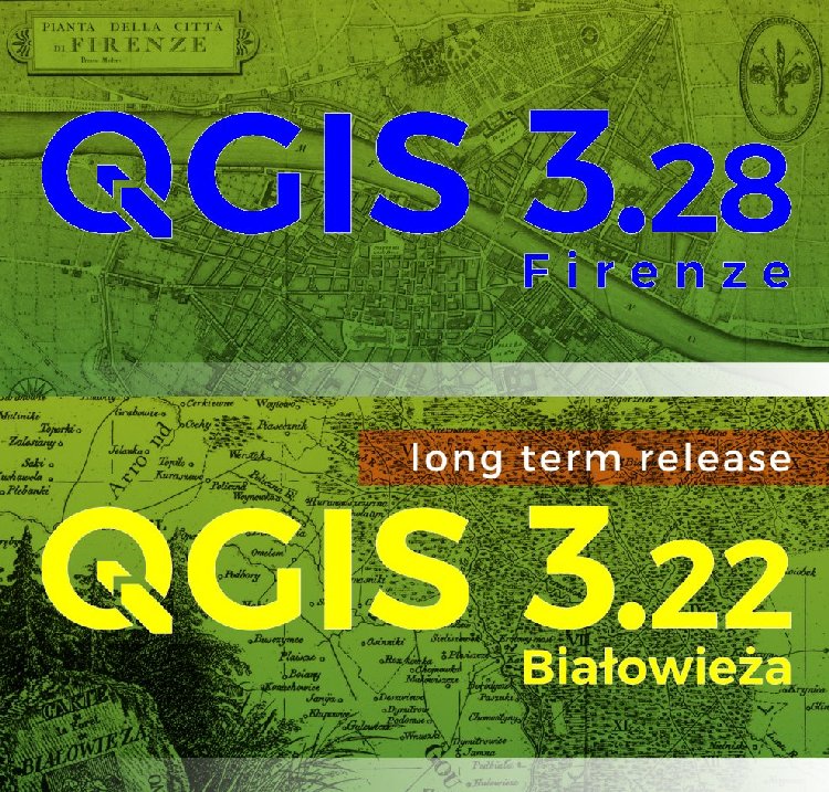 Disponibili QGIS 3.22.13 Białowieża e 3.28.1 Firenze (LTR)