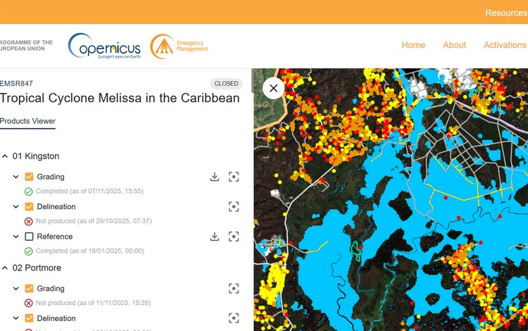 Nuovo Rapid Mapping Viewer di Copernicus: la cartografia d&rsquo;emergenza fa un salto di qualit&agrave;