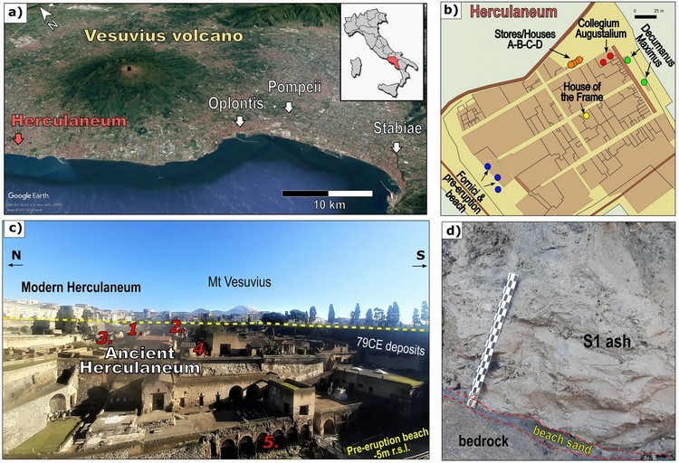 Eruzione del Vesuvio del 79 d.C., rivelato l’impatto termico su Ercolano