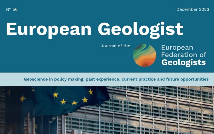 European Geologist, ultimo numero della rivista della Federazione Europea dei Geologi
