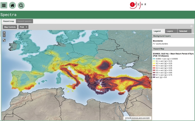 europe hazard map