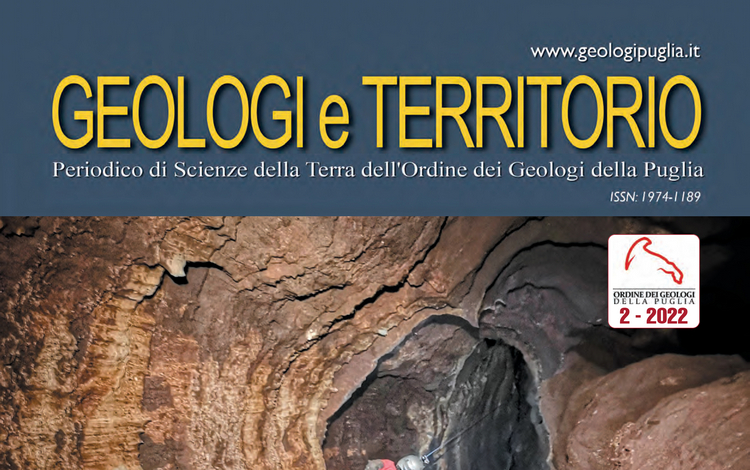 Geologi e Territorio, online il periodico dell'Ordine dei geologi della Puglia