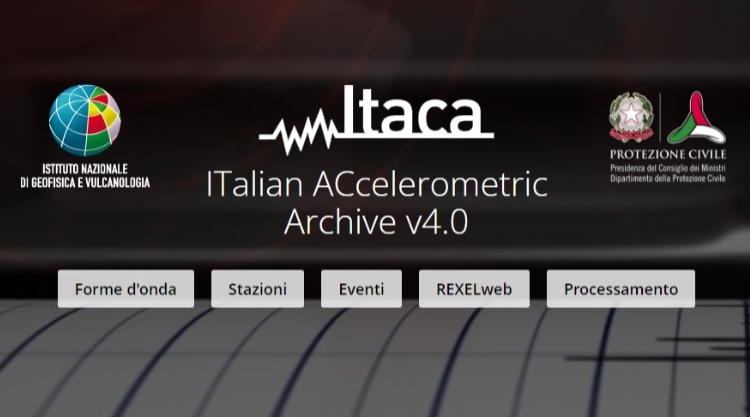 ITACA (ITalian ACcelerometric Archive), online la versione 4.0