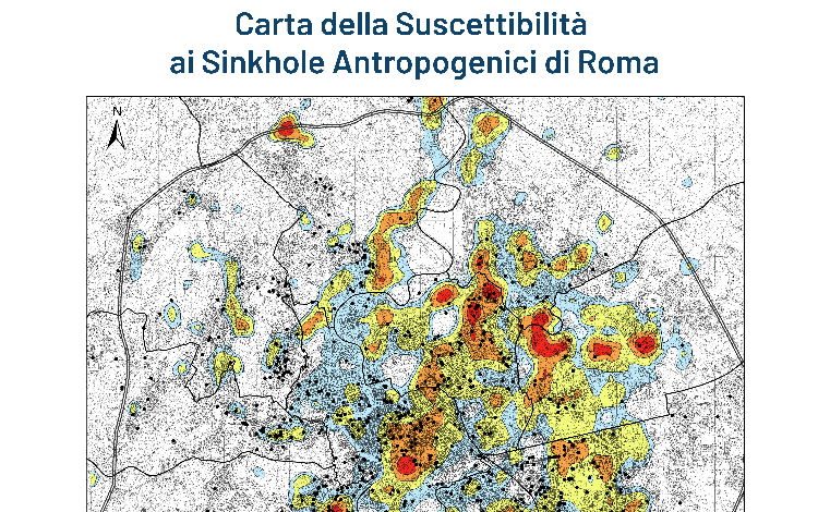 Carta di suscettibilità ai sinkholes di Roma - aggiornamento 2022