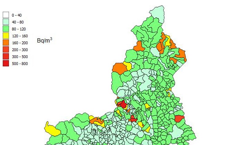 Piemonte, pubblicata la nuova mappatura del radon