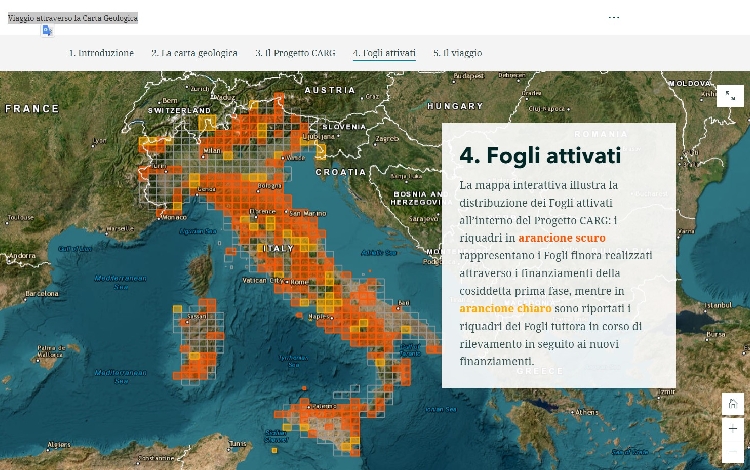 Nuova storymaps su Ecoatlante; Viaggio attraverso la Carta Geologica