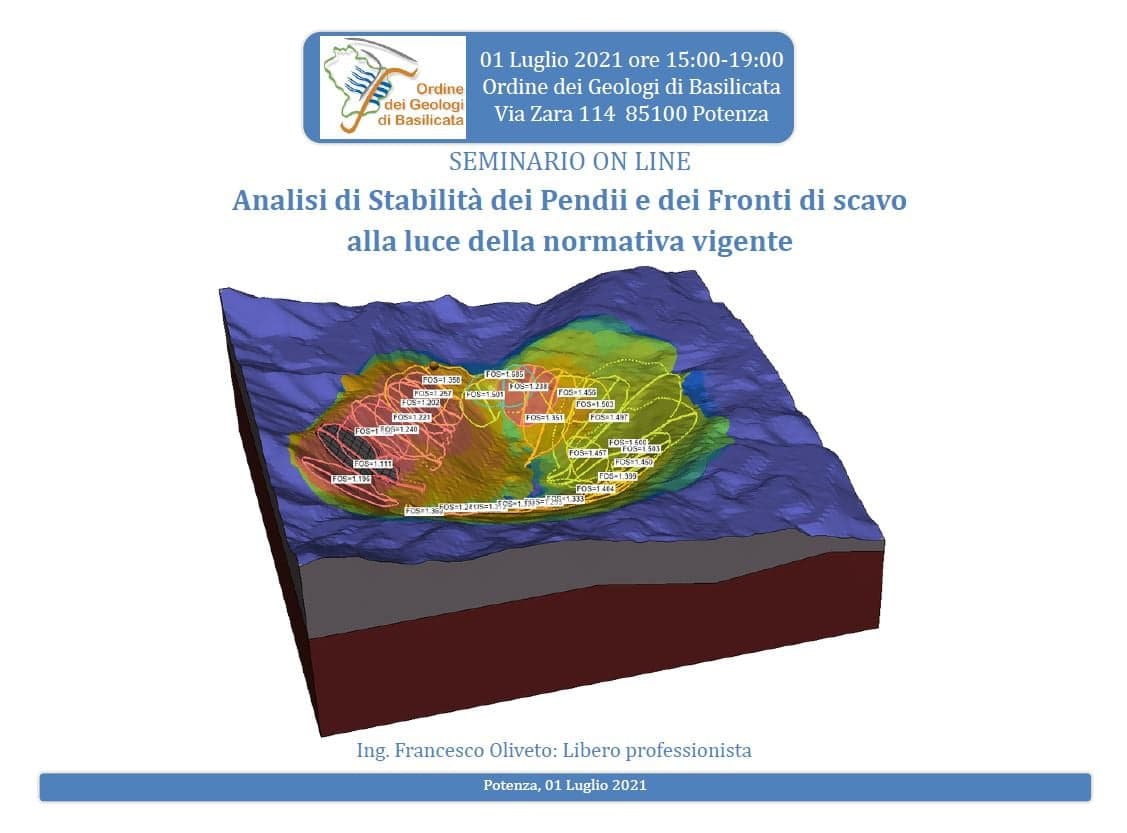 Dispense seminario sull'analisi di stabilità dei pendii e fronti di scavo