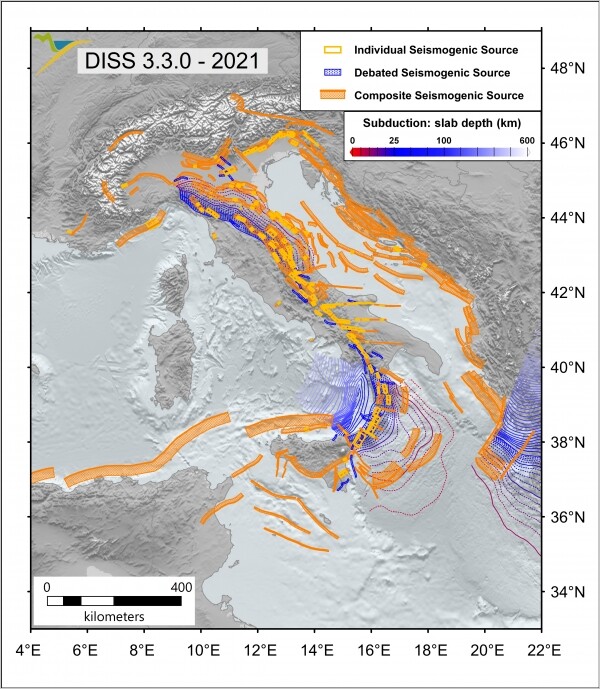 DISS - Database of Individual Seismogenic Sources, version 3.3.0