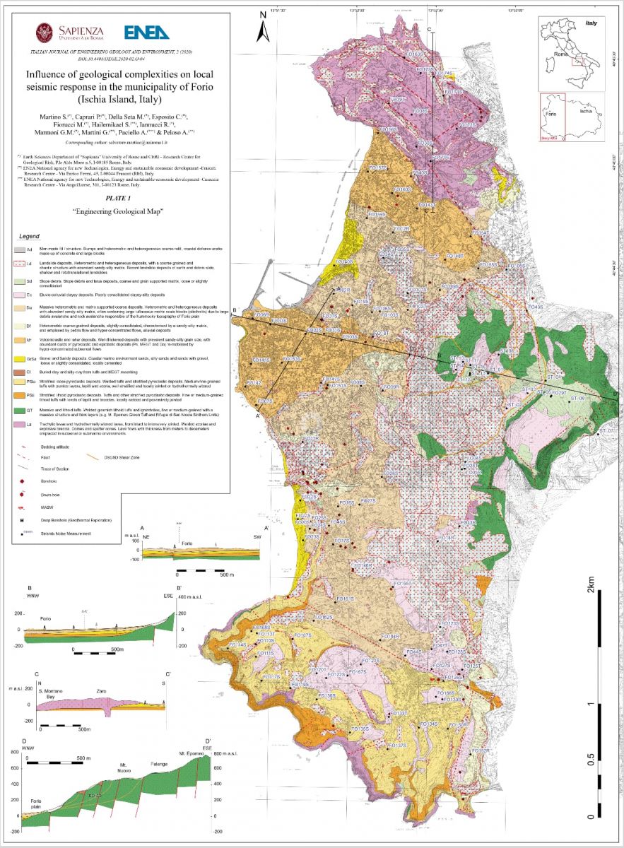 Influence of geological complexities on local seismic response in the municipality of Forio (Ischia island, ITALY)