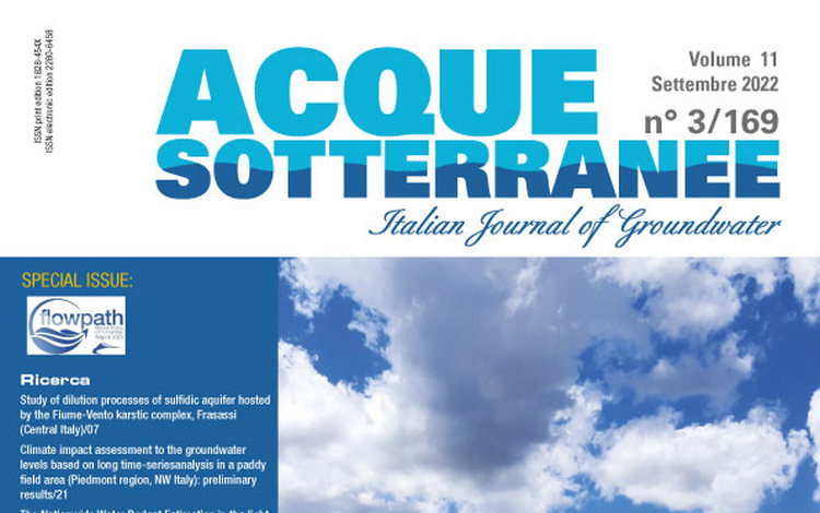 Acque Sotterranee - Italian Journal of Groundwater, Volume 11, n.3 (2022)
