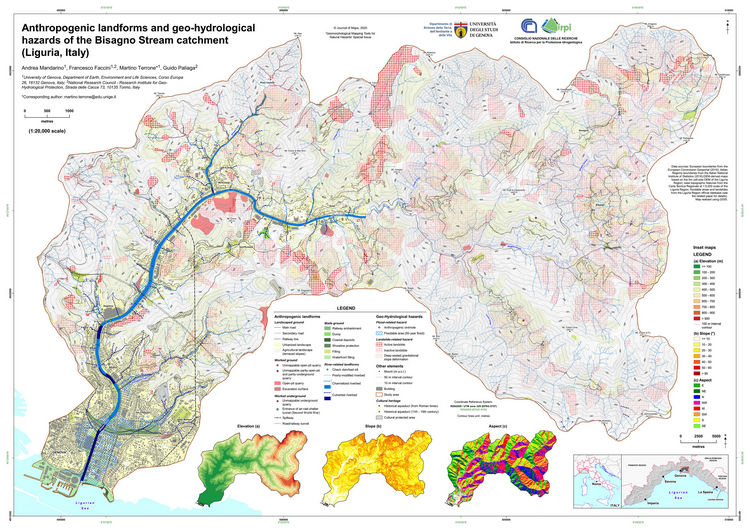 Research Article | Anthropogenic landforms and geo-hydrological hazards of the Bisagno Stream catchment (Liguria, Italy)