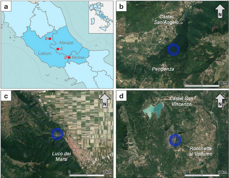 Archivio dati da prove di laboratorio eseguite su rocce calcaree dell'Appennino Centrale