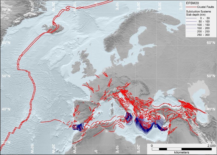 European Fault-Source Model 2020 (EFSM20), dataset online