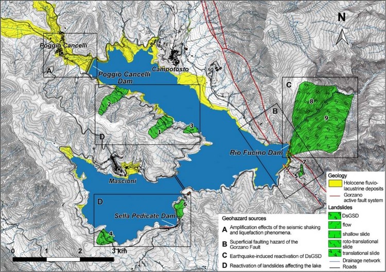 Engineering-Geological Features Supporting a Seismic-Driven Multi-Hazard Scenario in the Lake Campotosto Area (L'Aquila, Italy)