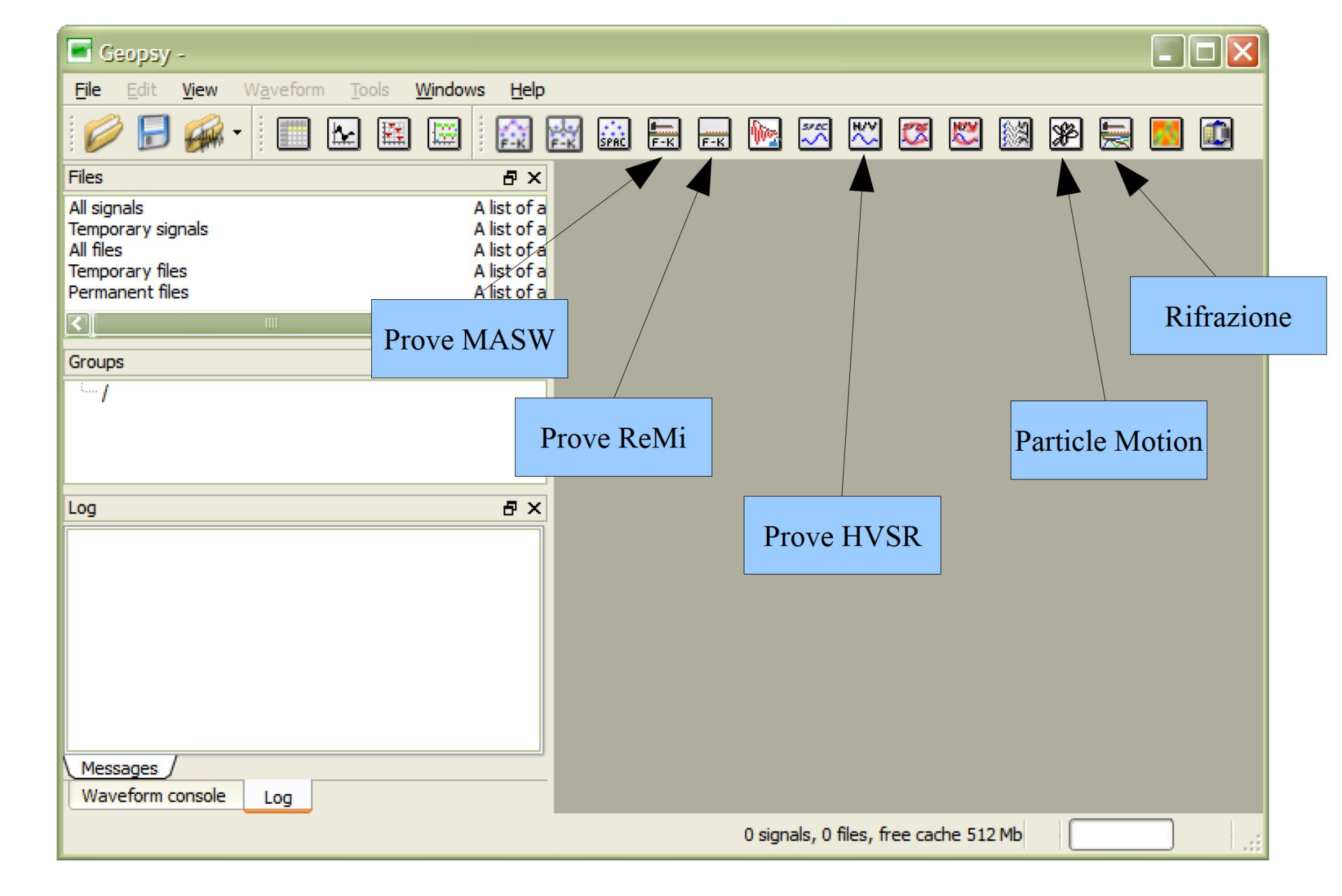 Guida pratica in Italiano all'uso del codice Geopsy per elaborazione prove H/V