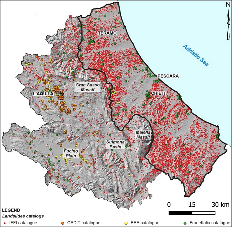 Relationships between Morphostructural/Geological Framework and Landslide Types: Historical Landslides in the Hilly Piedmont Area of Abruzzo Region (Central Italy)