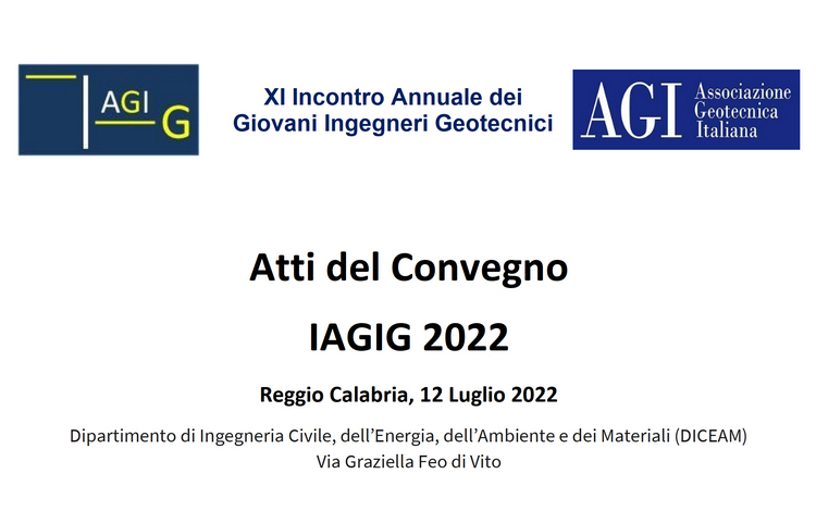 Atti completi dell'Incontro Annuale dei Giovani Ingegneri Geotecnici - 2022