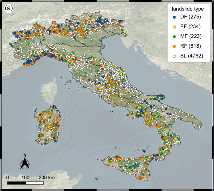 Catalogo ITALICA (ITAlian rainfall-induced LandslIdes CAtalogue)