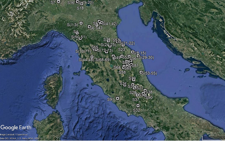 Archivio dati da prove di laboratorio eseguite su argille italiane