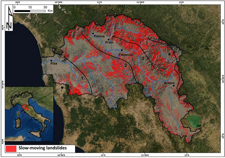 Un approccio metodologico del QRA per le frane lente a scala regionale