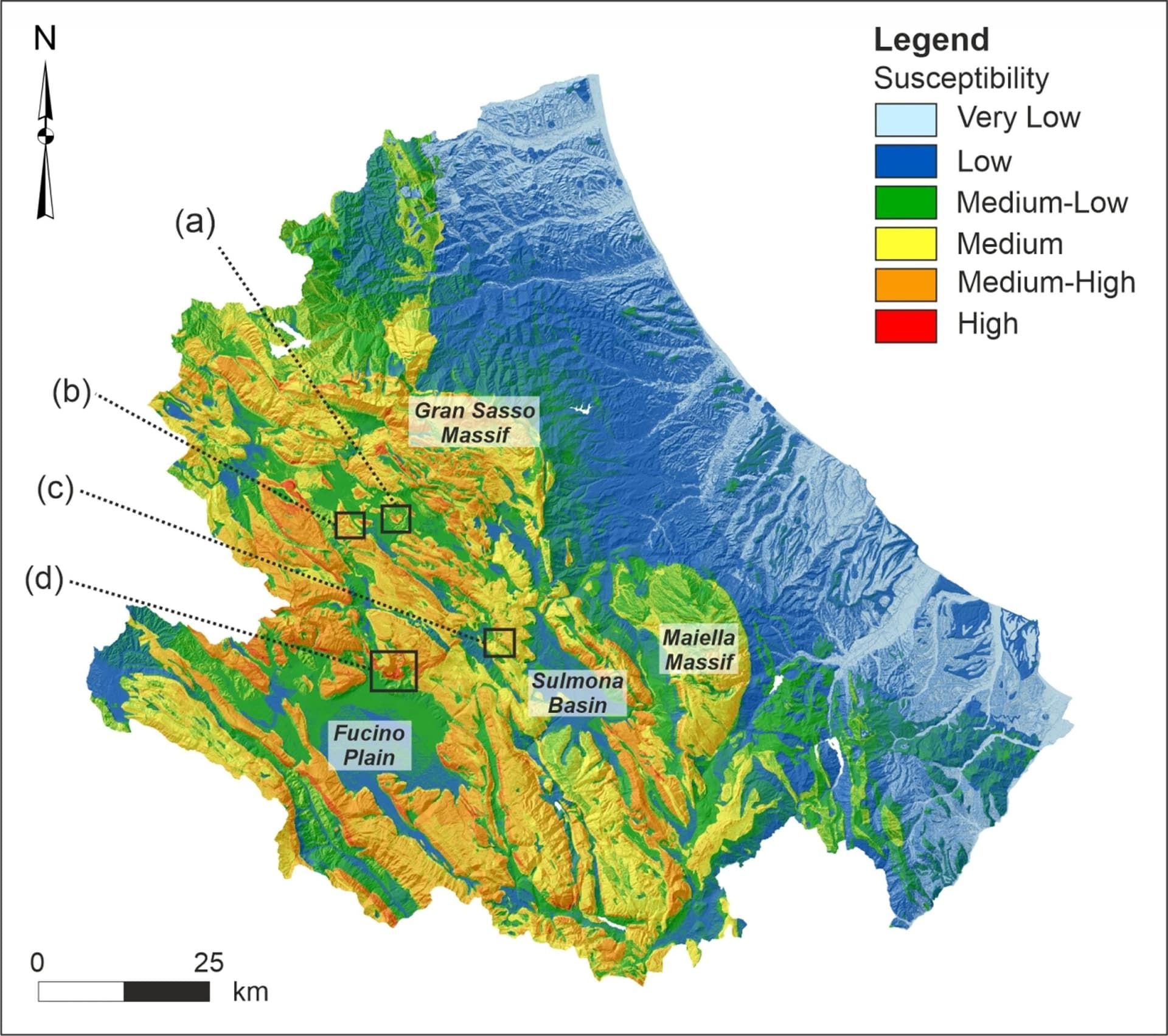 Earthquake-induced landslides susceptibility evaluation: A case study from the Abruzzo region (Central Italy)