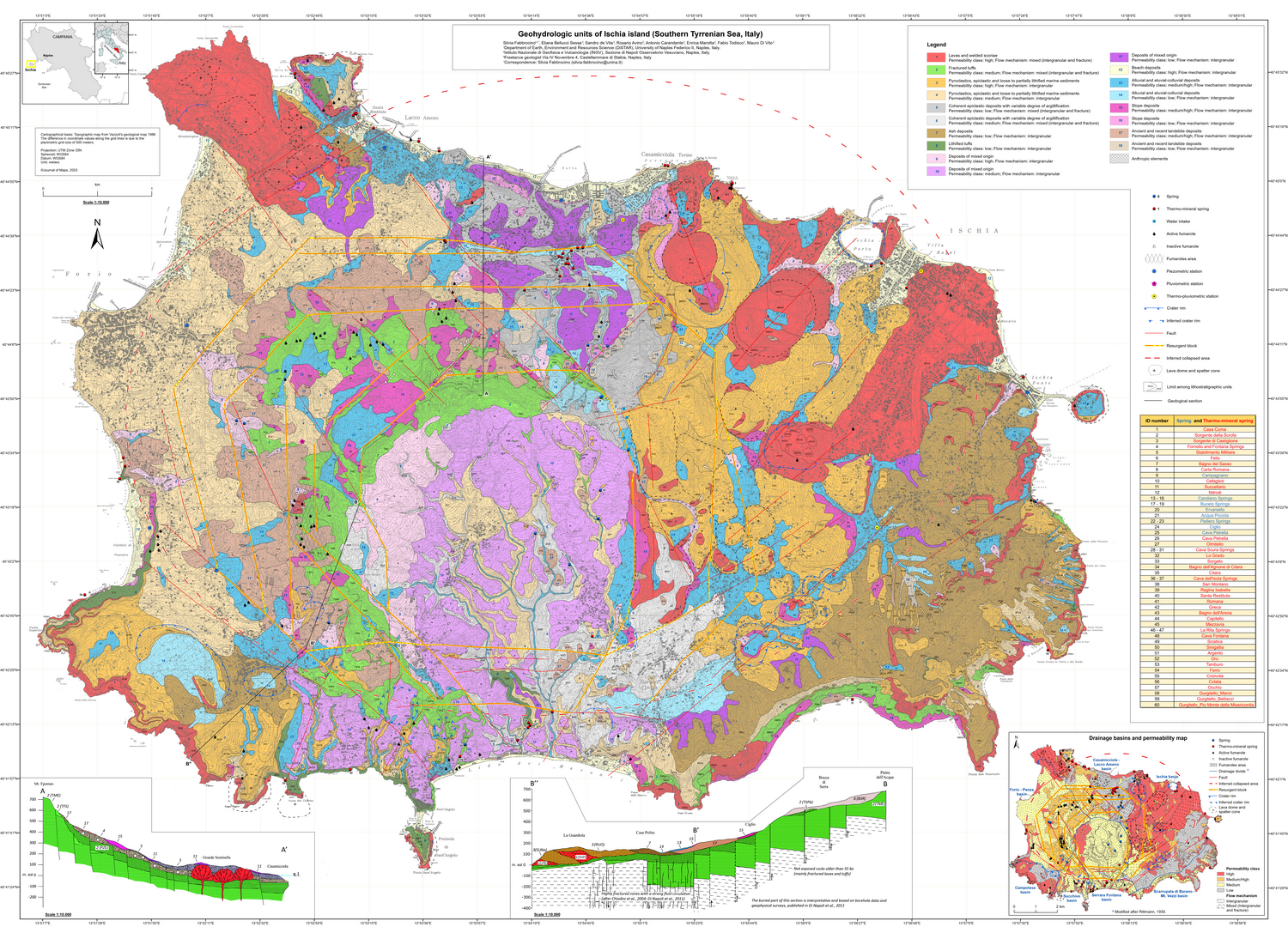 Carta geologica del settore nord-orinetale della Val D'Agri (Basilicata, Italia)