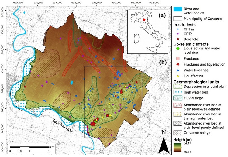 Liquefazione, modello geologico ingegneristico 3D Cavezzo (Piana del Po, Italia)