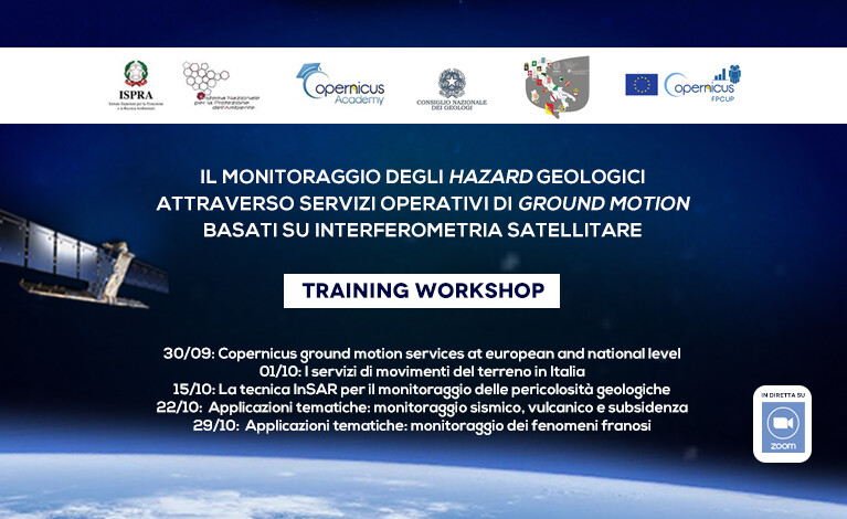 Workshop "Il monitoraggio degli hazard geologici attraverso servizi di ground motion basati su interferometria satellitare"