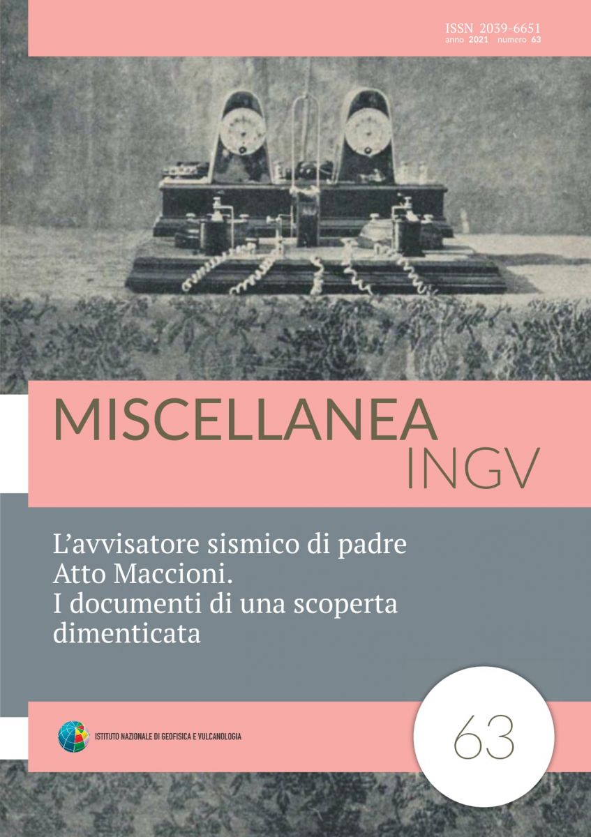 INGV: L’avvisatore sismico di padre Atto Maccioni. I documenti di una scoperta dimenticata