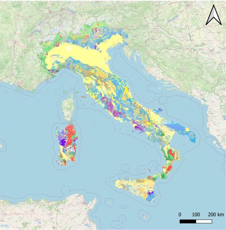 The INSPIRE harmonisation: the Geological Map of Italy at 1:100,000 scale