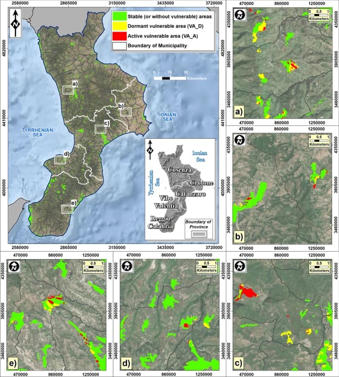 Small-scale analysis to rank municipalities requiring slow-moving landslide risk mitigation measures: the case study of the Calabria region (southern Italy)