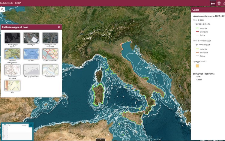 Opere rigide e costa: online il geodatabase ISPRA