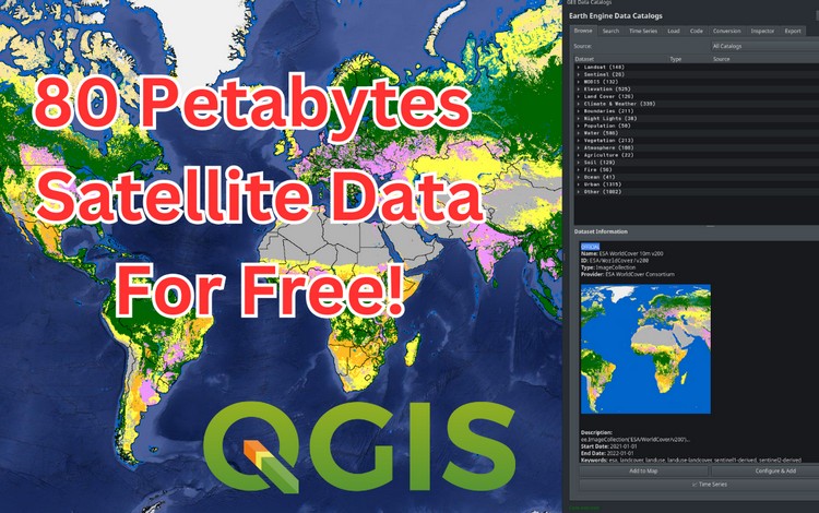 Nuovo plugin QGIS per l&rsquo;accesso ai dati di Google Earth Engine