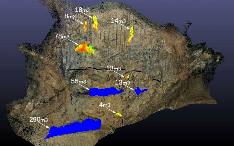 Tesi di Laurea: Confronto tra tecniche di remote sensing per la caratterizzazione di un ammasso roccioso