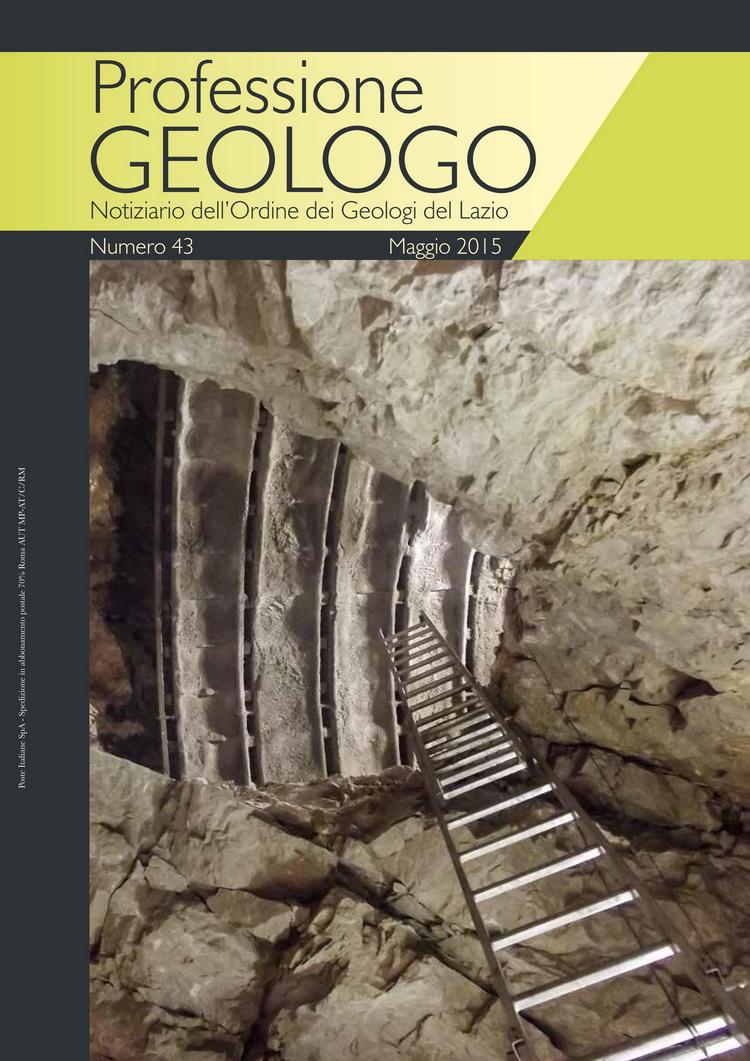 Notiziario dell'Ordine dei Geologi del Lazio "Professione Geologo"