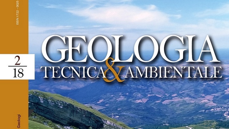 GEOLOGIA TECNICA & AMBIENTALE - Quadrimestrale dellâ€™Ordine Nazionale dei Geologi â€“ n. 2/2018