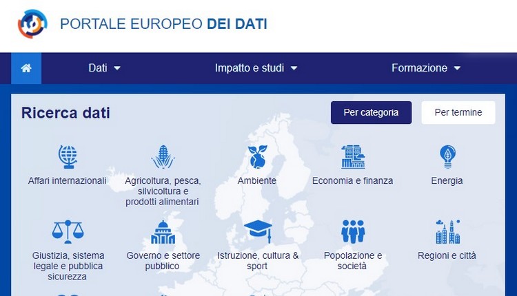 Il Portale Europeo dei Dati
