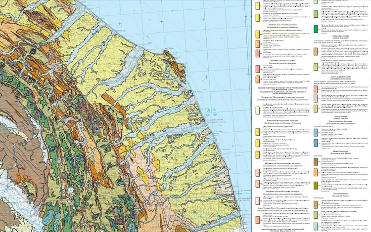 Disponibile la Carta Geologica Interregionale dell'Italia Centrale in scala 1:250.000