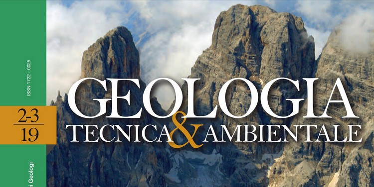 GEOLOGIA TECNICA & AMBIENTALE - Quadrimestrale dellâ€™Ordine Nazionale dei Geologi â€“ n. 2-3/2019