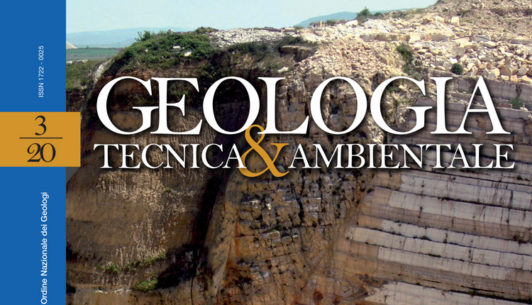 GEOLOGIA TECNICA & AMBIENTALE - n. 3/2020