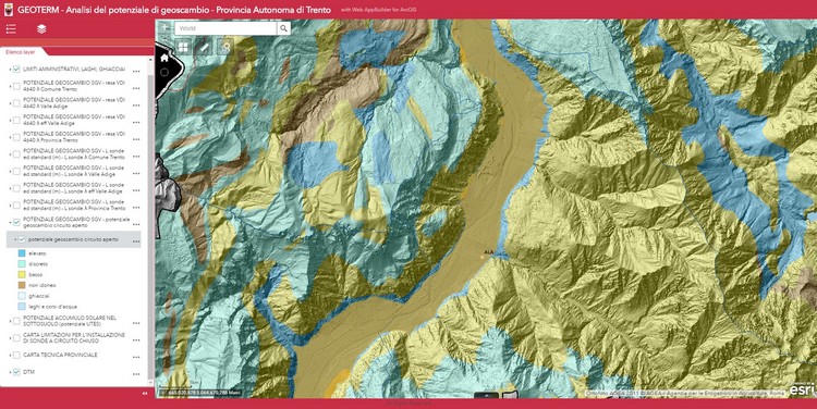 Online la mappa del potenziale geotermico del Trentino Alto Adige