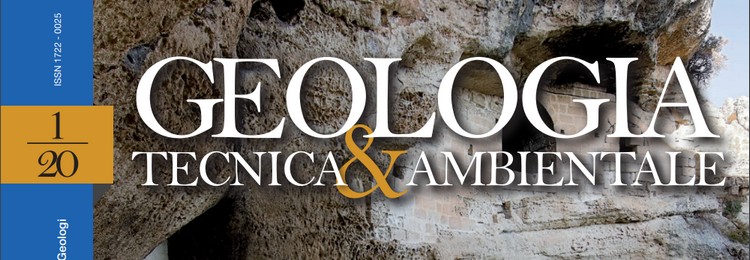 GEOLOGIA TECNICA & AMBIENTALE - Quadrimestrale dell'Ordine Nazionale dei Geologi â€“ n. 1/2020