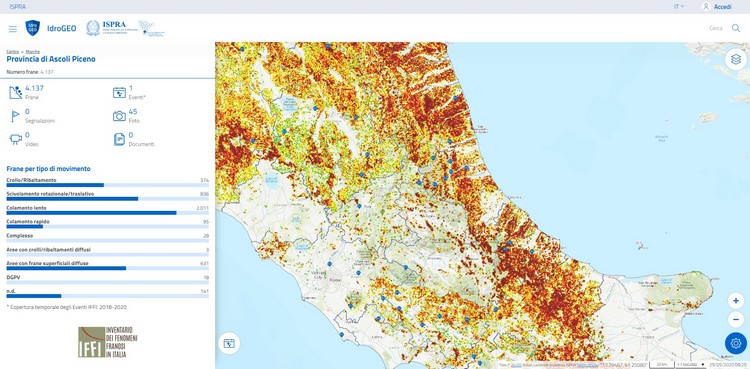 IdroGEO -Â La piattaforma italiana sul dissesto idrogeologico